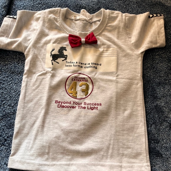 Checkered Vest & Shorts with grey t-shirt - Picture 3 of 4